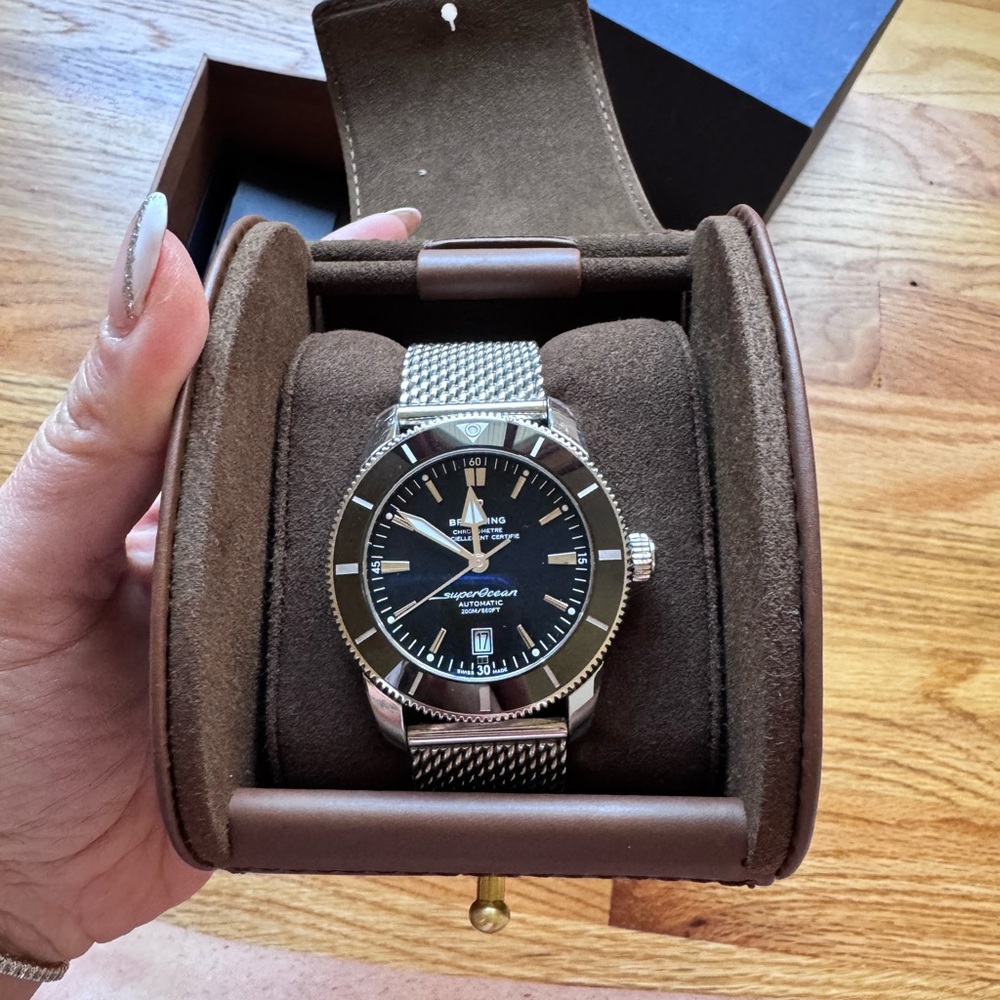 Breitling Superocean Heritage Watch - Silver and Black